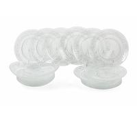 Villa deste Servizio piatti 18 pezzi in vetro Imperial Colore Trasparente - 2195448