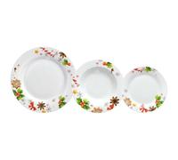 Servizio piatti 18 pezzi Navidad Porcellana - Linea Olimpia