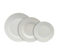 Servizio Piatti 18 Pezzi Olimpia Bianco in Porcellana Tognana