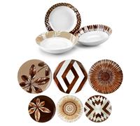 Servizio piatti 18 pezzi porcellana Fade Abaca