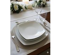 ️ SERVIZIO PIATTI 18 PEZZI SATURNIA Linea TOKIO in Porcellana Bianca ✨ NUOVO