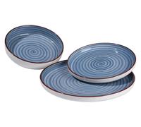 Servizio piatti Amicasa Art 24 VERTIGO Azzurro