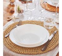 Servizio Piatti Ammonite White Luminarc Set 18 Piatto Vetro Infrangibile Opale