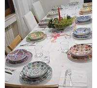 Servizio Piatti Arca Misti Porcellana 18 Pezzi Piatto Tavola Piano Fondo Frutta