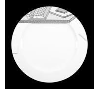 Servizio piatti ceramica LETTUCE Ettore Sottsass MEMPHIS Milano Group made...