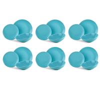 Servizio piatti Carioca azzurro 18 pz Fade Maison