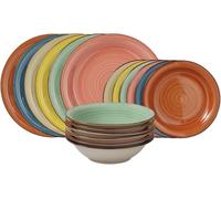 Servizio Piatti per 6 Persone in stoneware 18 pezzi per Lavastoviglie modello (madeira)