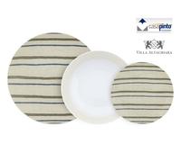Servizio piatti porcellana 18 pezzi Canapa 1131
