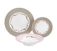 Servizio piatti porcellana Fade Arabella 18 pezzi