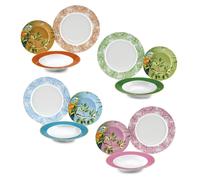 Servizio piatti porcellana Fade Parrot 12 pezzi