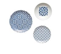 Servizio piatti tavola Guzzini 18pz"Le Maioliche blu Mediterrano"