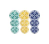 Servizio piatti TOGNANA MAJOLICA per 6 persone, 18 pezzi, Porcellana, Multicolore