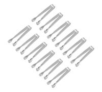 Servizio Pinze,12pz 4 Pollici - Acciaio Inox,Mini Zucchero Pinze(Argento)