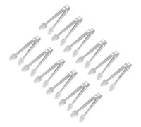 Servizio Pinze,12pz 5 Pollici - Acciaio Inox,Mini Zucchero Pinze(Argento)