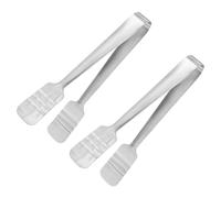 Servizio Pinze,2pz 8.5 Pollici - Acciaio Inox,Mini Zucchero Pinze(Argento)