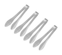 Servizio Pinze,4pz 7 Pollici - Acciaio Inox,Mini Zucchero Pinze(Argento) #1