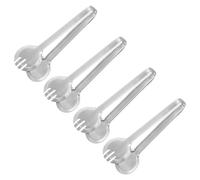 Servizio Pinze,4pz 9.5 Pollici - Acciaio Inox,Mini Zucchero Pinze(Cerchio)