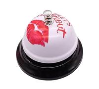 Servizio portatile Chiama Campanella per il tè Cam 1 pz. Campanello da scrivania antiruggine in metallo, for clienti, for ristorante, hotel, cucina, feste, scuola, aula, ufficio(Fuchsia)