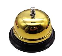 Servizio portatile Chiama Campanella per il tè Cam 1 pz. Campanello da scrivania antiruggine in metallo, for clienti, for ristorante, hotel, cucina, feste, scuola, aula, ufficio(A Small)
