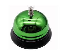 Servizio portatile Chiama Campanella per il tè Cam 1 pz. Campanello da scrivania antiruggine in metallo, for clienti, for ristorante, hotel, cucina, feste, scuola, aula, ufficio(Greener)