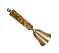 Servizio portatile Chiama Campanella per il tè Cam Campanello a mano for anziani, ultimo ordine Campanello in legno for Babbo Natale, scuola, cena, festa di Natale, adulti, ornamenti di lusso for la d
