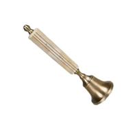 Servizio portatile Chiama Campanella per il tè Cam Campanello a mano for anziani, ultimo ordine Campanello in legno for Babbo Natale, scuola, cena, festa di Natale, adulti, ornamenti di lusso for la d
