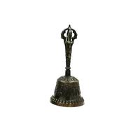 Servizio portatile Chiama Campanella per il tè Cam Luxury Table Decoration Dinner Bell, Corporate Rewards Vintage Engraving Pattern Handheld Bell(Bronze,CH)