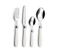 Amefa Set posate Reglisse 16 pezzi – Acciaio inox, manico in plastica bianco
