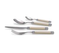 Servizio Posate 4 pezzi Rivadossi Modello Rossini Manico in PA corpo in acciaio inox 18.10 AISI304 2.5 mm in Confezione di cartone colore Avorio avorio