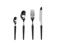 Servizio posate acciaio Zen 24pz nero
