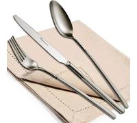 Servizio Posate CELTIKA 24 pezzi acciaio inox 1810 Finitura GUN METAL spessore 4 mm in astuccio regalo EME grigio