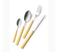 Servizio Posate Colorate 16 pezzi FAST 4 Coltello 4 Forchetta 4 Cucchiaio 4 Cucchiaino caffè (4 posti tavola ) colore Giallo giallo