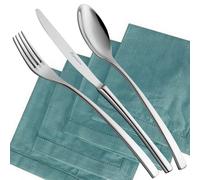 Servizio Posate ONDA 49 pezzi acciaio inox 1810 lucido spessore 4.0 mm in astuccio regalo EME cromo