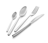 Servizio Posate VENICE SABBIATO 24 pezzi acciaio inox lucido 1810 AISI304 spessore 4.0 mm EME
