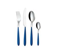 Servizio Set di Posate 24 Pezzi in Acciaio Eme Caribe Blu 55