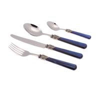 Servizio Set di Posate 24 Pezzi in Acciaio Inox Rivadossi Sandro Elena Blu