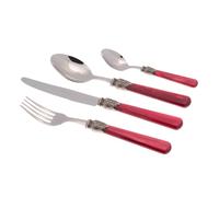 Servizio Set di Posate 24 Pezzi in Acciaio Inox Rivadossi Sandro Elena Bordeaux