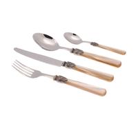 Rivadossi Elena Champagne - Set di Posate per 6 Persone, 24 Pezzi - 100% Made in Italy, Artigianalità e Design - Acciaio Inox 18/10