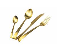 Servizio Set di Posate 24 Pezzi in Acciaio Oro Opaco VdE Tivoli 1996 Park Avenue