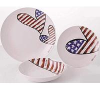 Servizio tavola multicolore Fade Sweet Years American set 18 pz