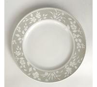 Servizio x6 Piatti Piani Tognana 25cm Porcellana decorata con fiori Grigio