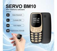 SERVO BM10 Mini telefono cellulare 2 SIM Card Auricolare Bluetooth Cambia voce Dialer Registrazione audio Piccolo cellulare