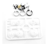 Servo Braccio di Sicurezza in Metallo ad Alta Coppia 51000 50473 for Tamiya XV01 XV02 TT02 Type-S TD2 M05 TB-03 1/10 RC Car Upgrade Parts(White)