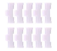 Servo connettore spina fermo clip set 10 pezzi ABS cavo bianco | Set di clip di copertura per giunti in ABS e fermo connettore per layout di cablaggio hobby e attività di manutenzione dei
