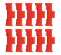 Servo connettore spina fermo clip set 10 pezzi ABS cavo rosso | Set di clip di copertura per giunti in ABS e fermo connettore per layout di cablaggio hobby e attività di manutenzione dei