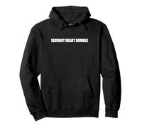 Servo Cuore Umile Felpa con Cappuccio, Unisex per Adulti, Nero, S