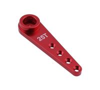 Servo Horn 10 pezzi braccio servo sterzo in metallo esteso 25T (25T rosso)
