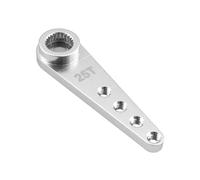 Servo Horn - Braccio servo esteso in metallo, 25 denti, 10 pezzi (25Tsilver)
