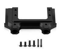 Servo in metallo Monti del paraurti della guida anteriore compatibili con 1/10 Modelli di auto crawler RC 90047 e 90046 Parti di aggiornamento(Black)
