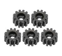 Servo ingranaggio cilindrico in acciaio 5 pezzi, ingranaggio cilindrico a 24 denti, parti industriali con 0,8 Mod, ingranaggio del modulo scanalato in acciaio per macchinari e (12 denti)